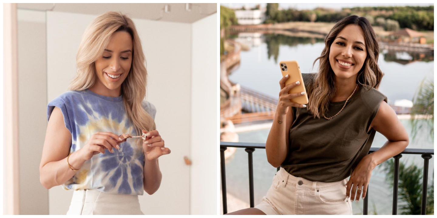 T-shirt com ombreiras. A peça tendência este verão que já conquistou as influenciadoras