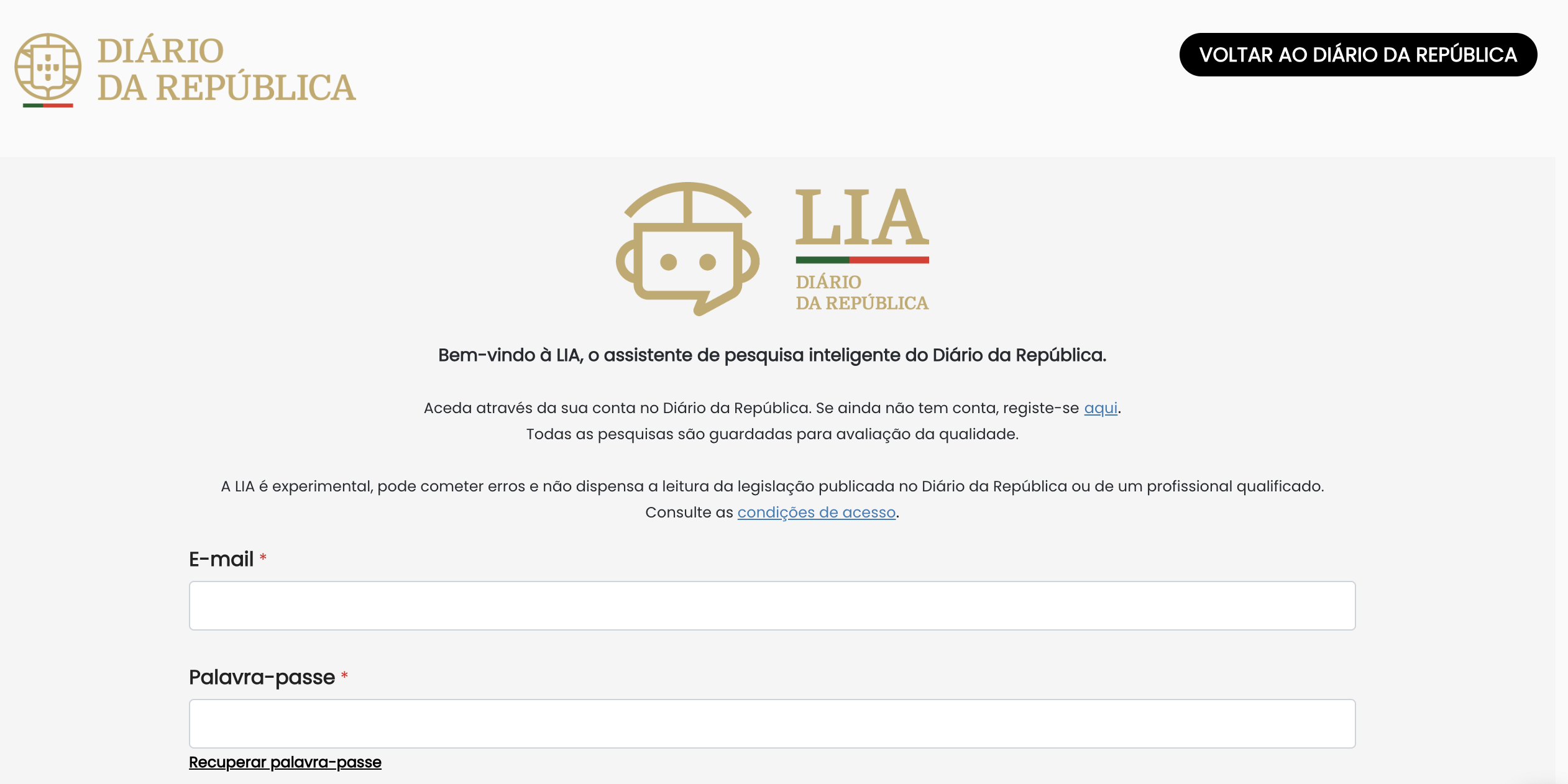 Nunca encontra a lei que procura? Lia chegou para ajudar a consultar o Diário da República