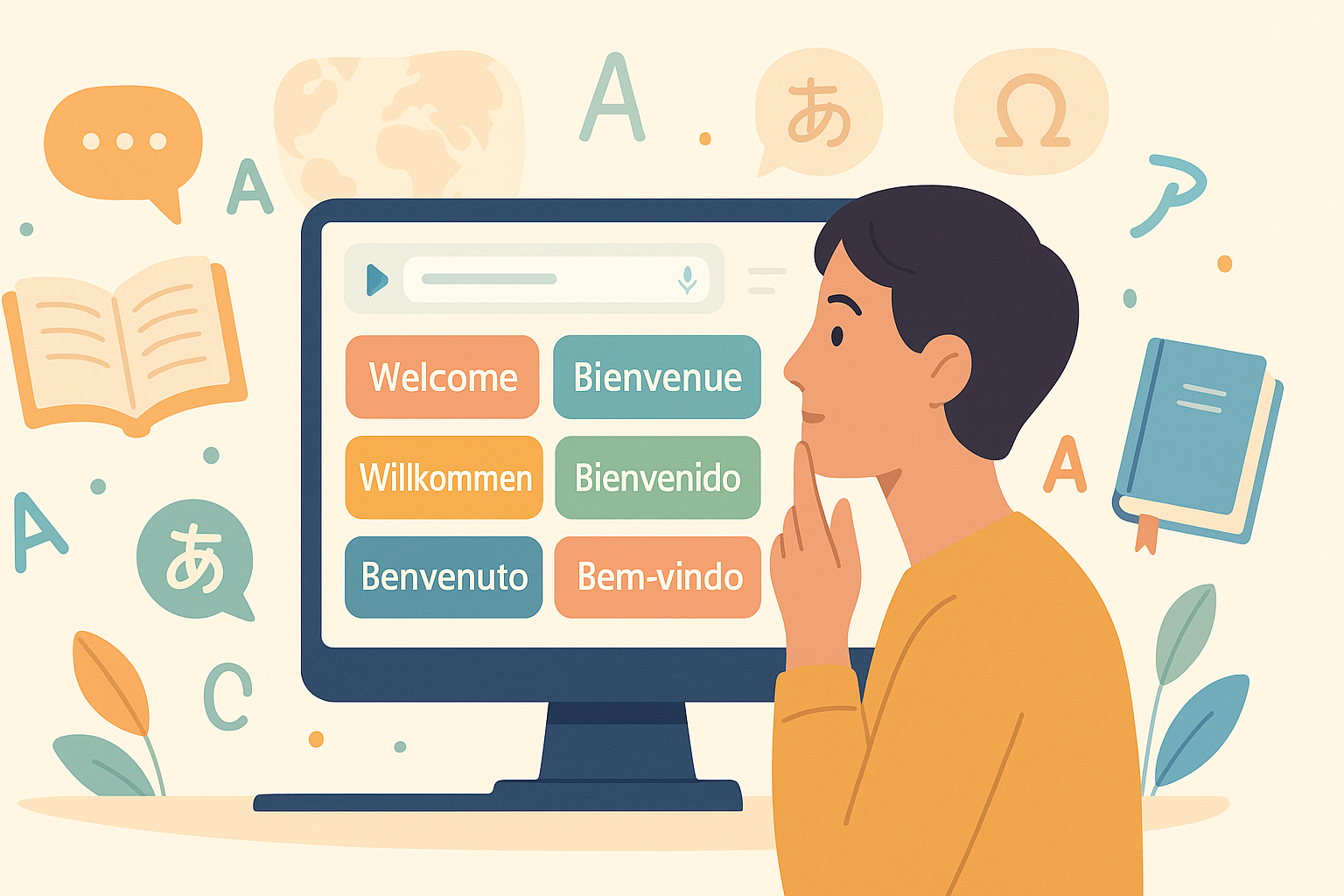 Polyglotta: Um tradutor para mentes curiosas que querem aprender várias línguas em simultâneo