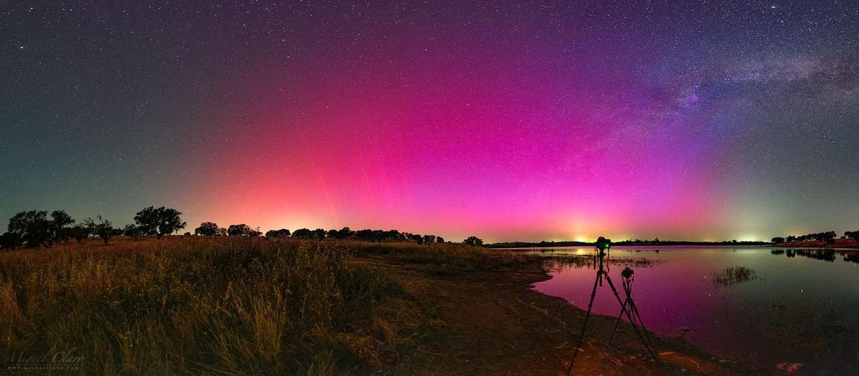 Será esta a melhor foto das auroras boreais vistas em Portugal?