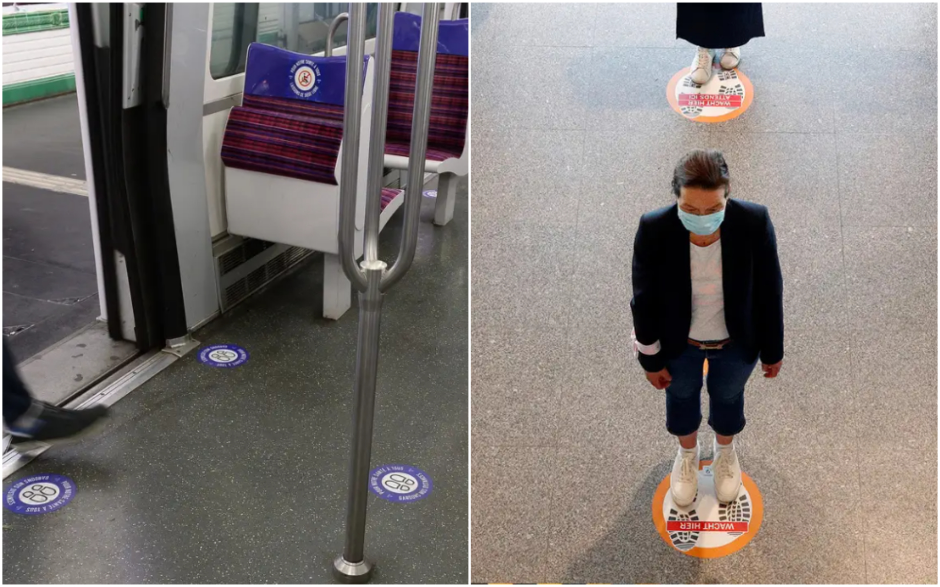 Shoppings, restaurantes, transportes, na rua. 12 exemplos de distanciamento social no “novo” mundo