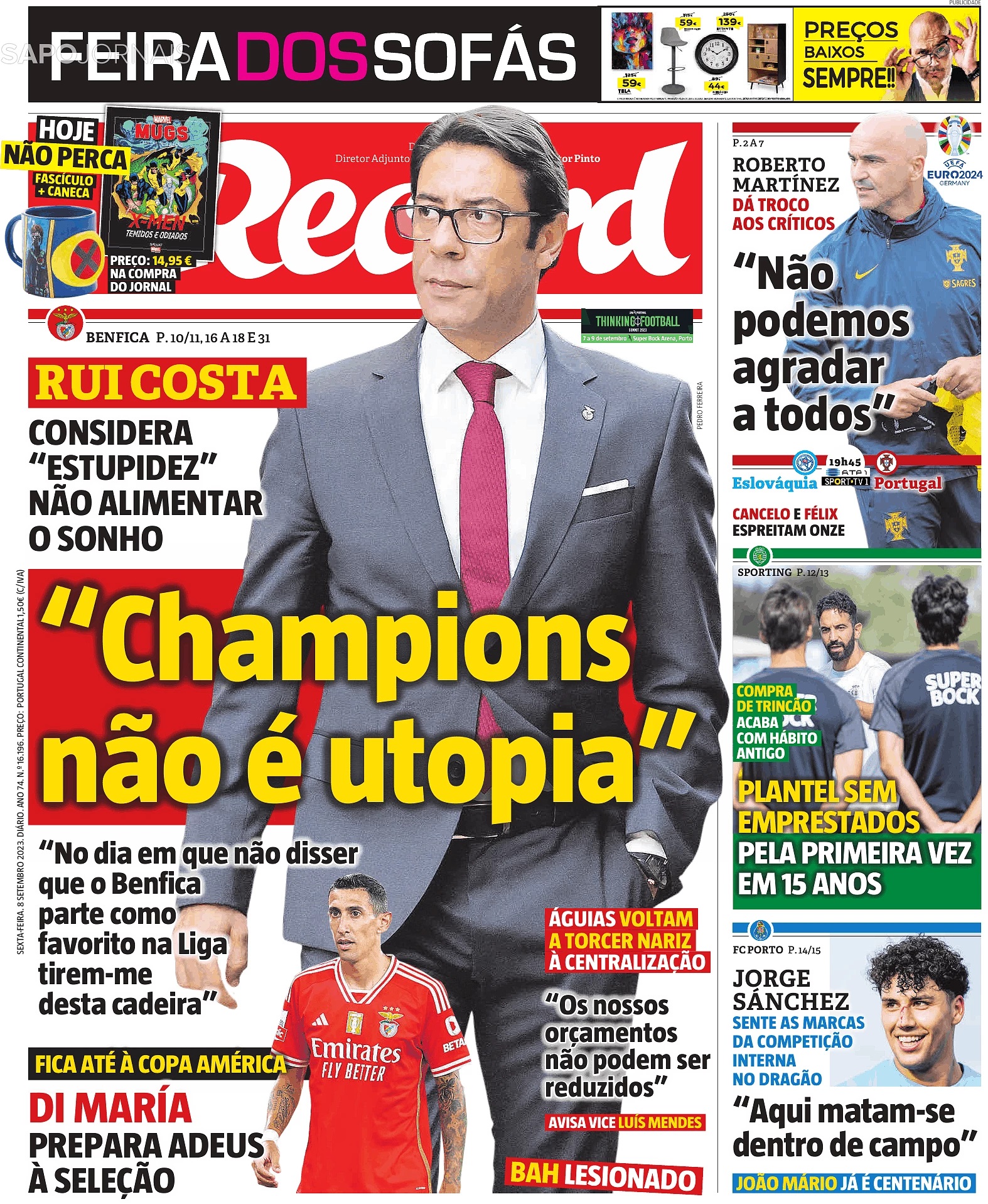 Folha limpa é urgente com Champions à vista - FC Porto - Jornal Record