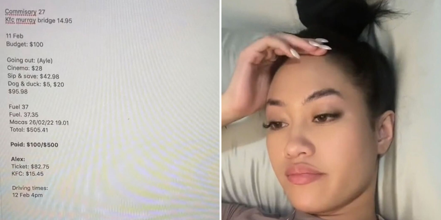 Insólito. Jovem acaba com o namorado e recebe lista do dinheiro que lhe deve das atividades que fizeram juntos (VÍDEO)