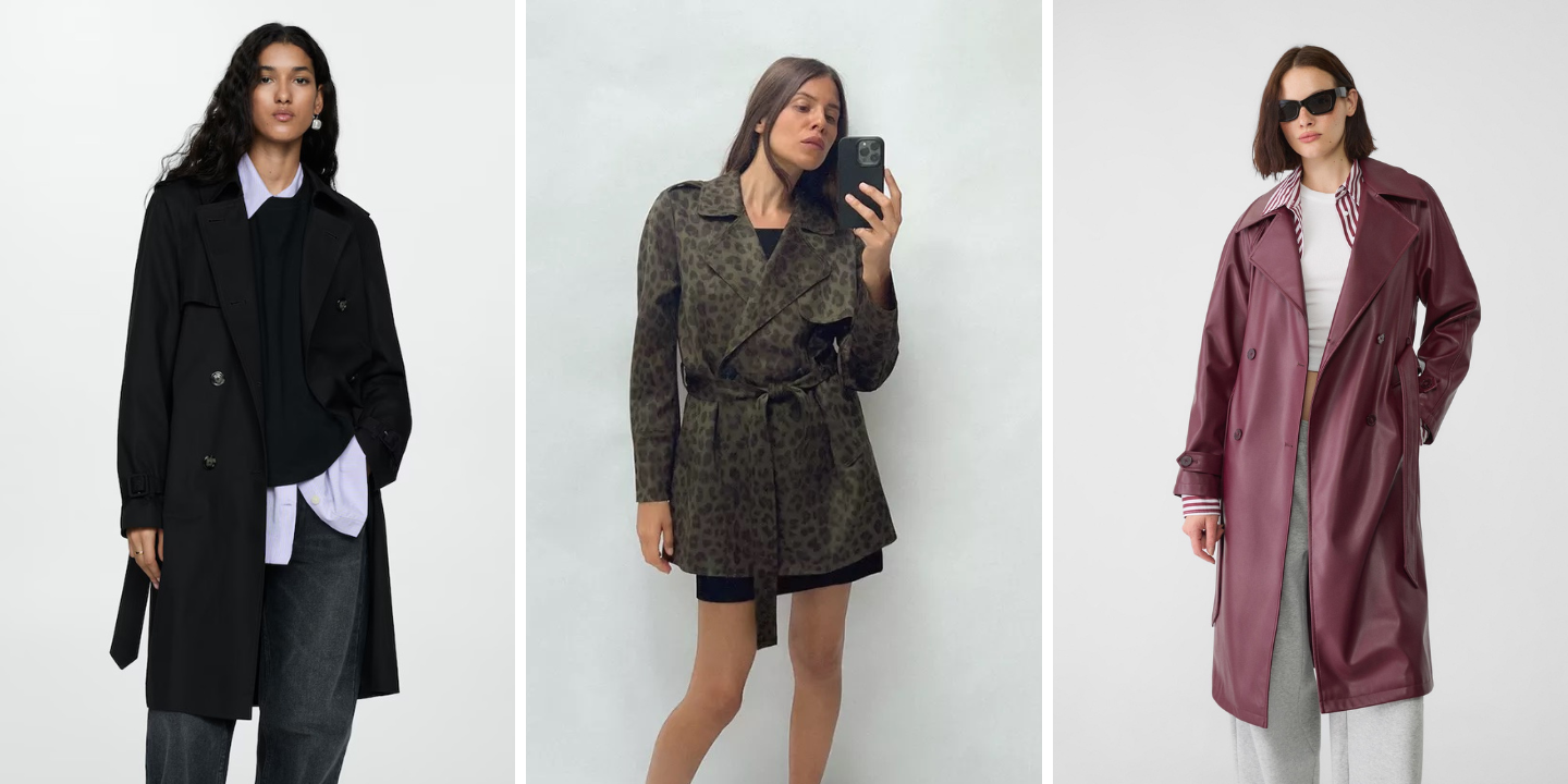 Já chove lá fora, mas estas 13 gabardines vão protegê-la e dar-lhe estilo (a partir de 25,99€)