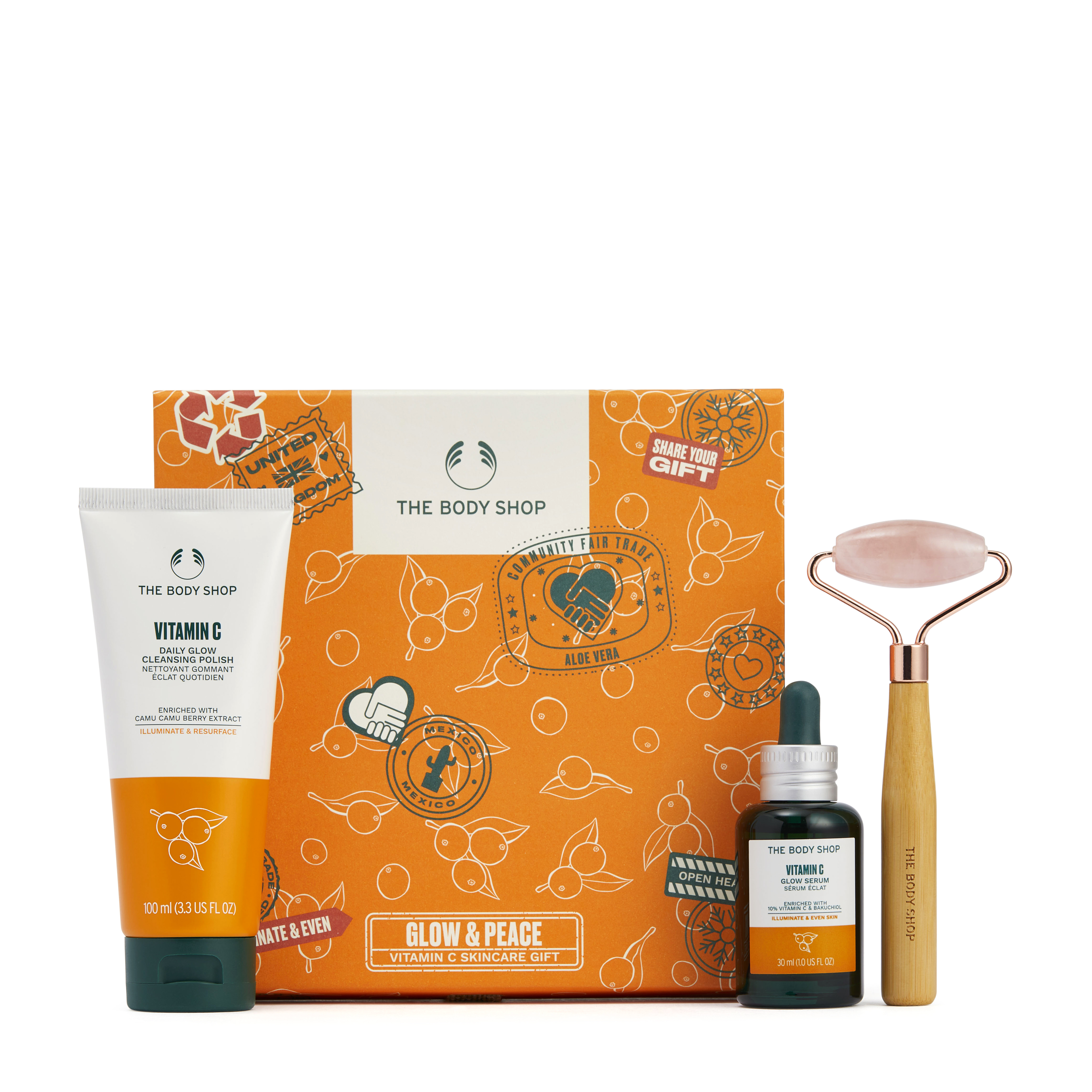The Body Shop, Glow & Peace Vitamin C Skincare Gift