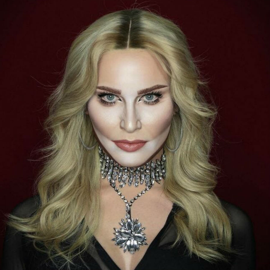 Artista britânico transforma-se em Madonna e Cher apenas com maquilhagem. Veja as fotografias