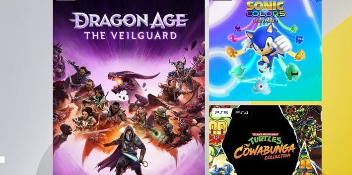 Dragon Age: The Veilguard, Tartarugas Ninja e Sonic nas ofertas dos jogos do serviço PS Plus de março