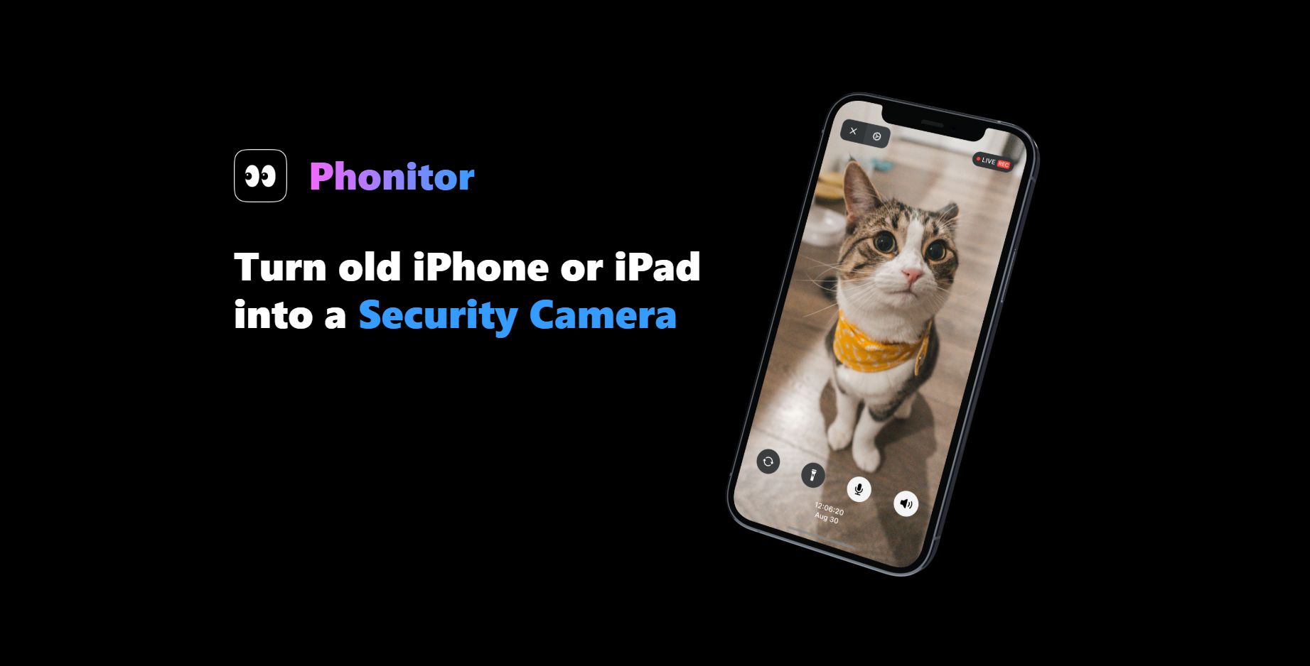 Transforme o iPhone antigo numa câmara de segurança com a app Phonitor