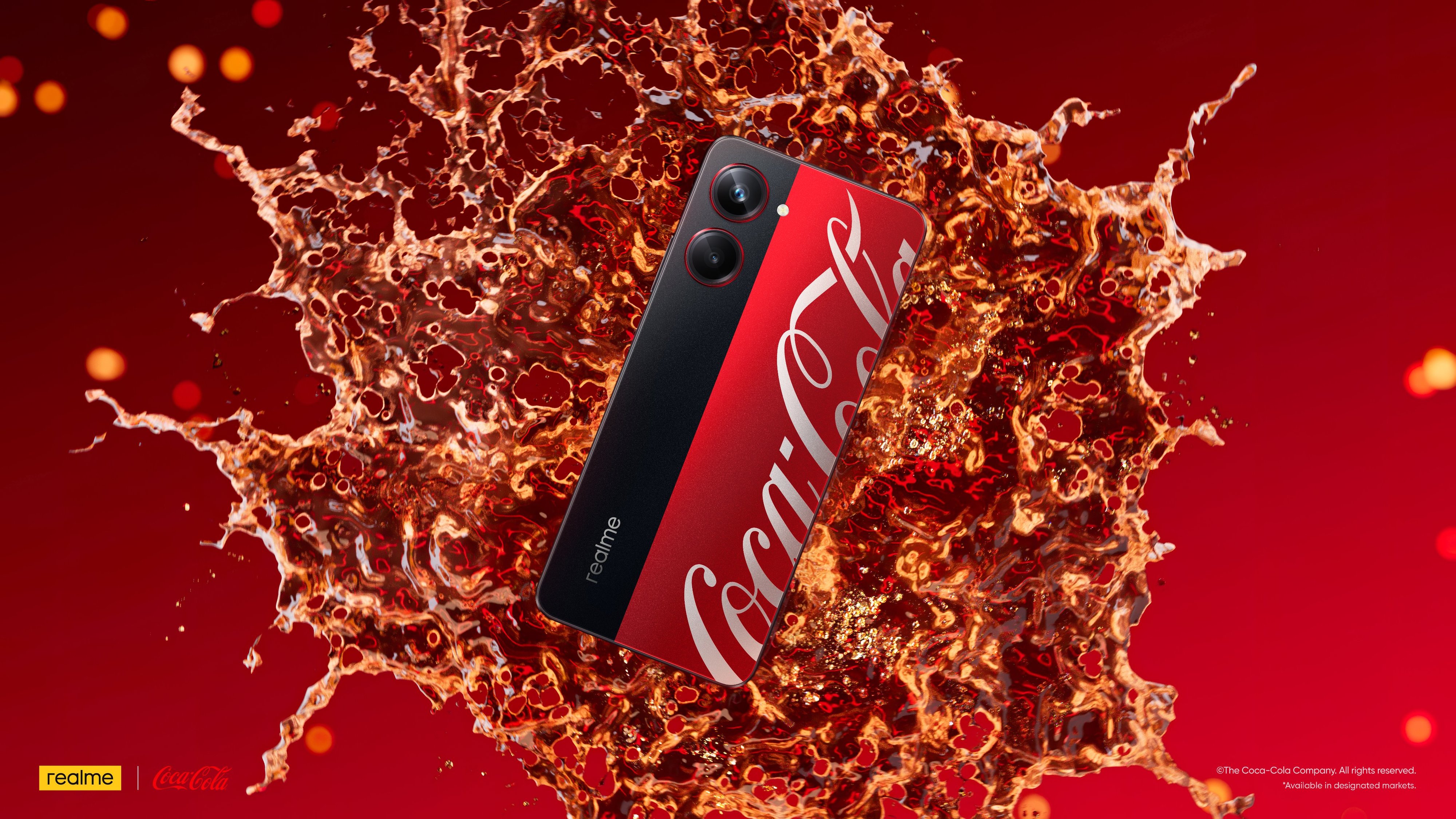 Coca-Cola e Realme juntam forças num novo smartphone “refrescante”. Veja as imagens