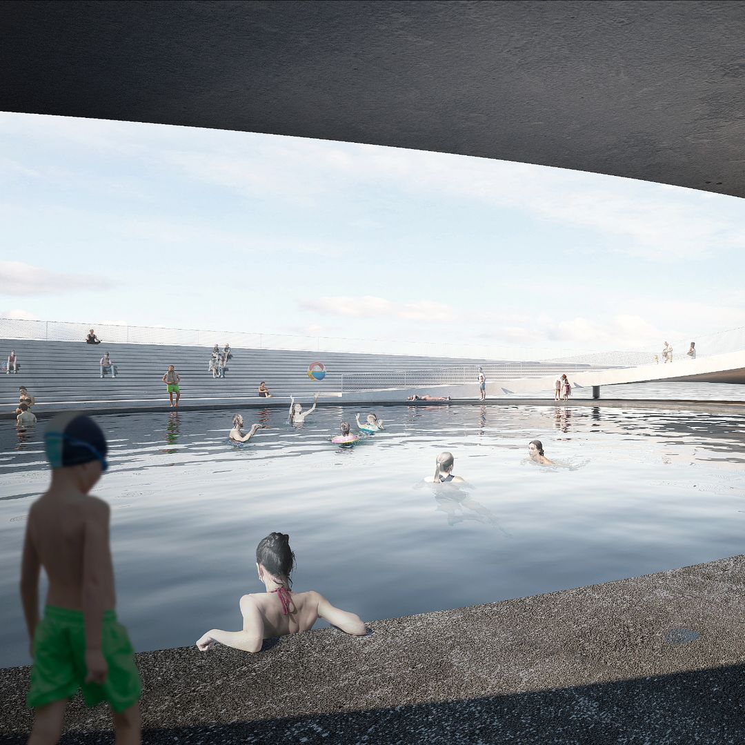 E se existisse uma piscina no rio Tejo? Conheça o projeto de dois ateliês de arquitetura e veja as fotos