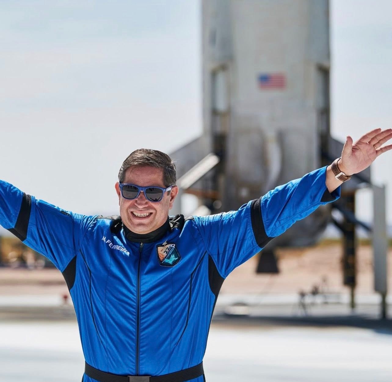 Primeiro turista espacial português ganhou asas de “astronauta” com a Blue Origin há 3 anos. Recorde o momento