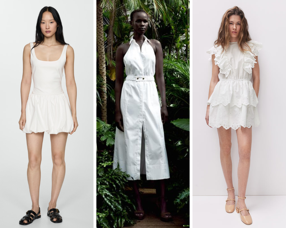 Saldos. Realce o bronze com estes 17 vestidos brancos que gritam verão a preços baixos (desde 5,99€)