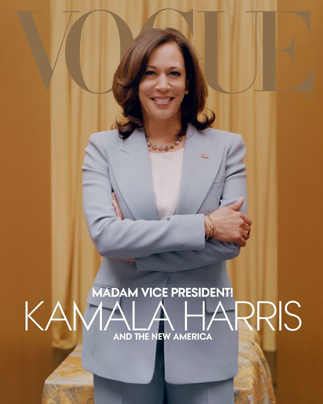 Kamala Harris faz capa da “Vogue”. Revista é acusada de aclarar a pele da vice-presidente eleita