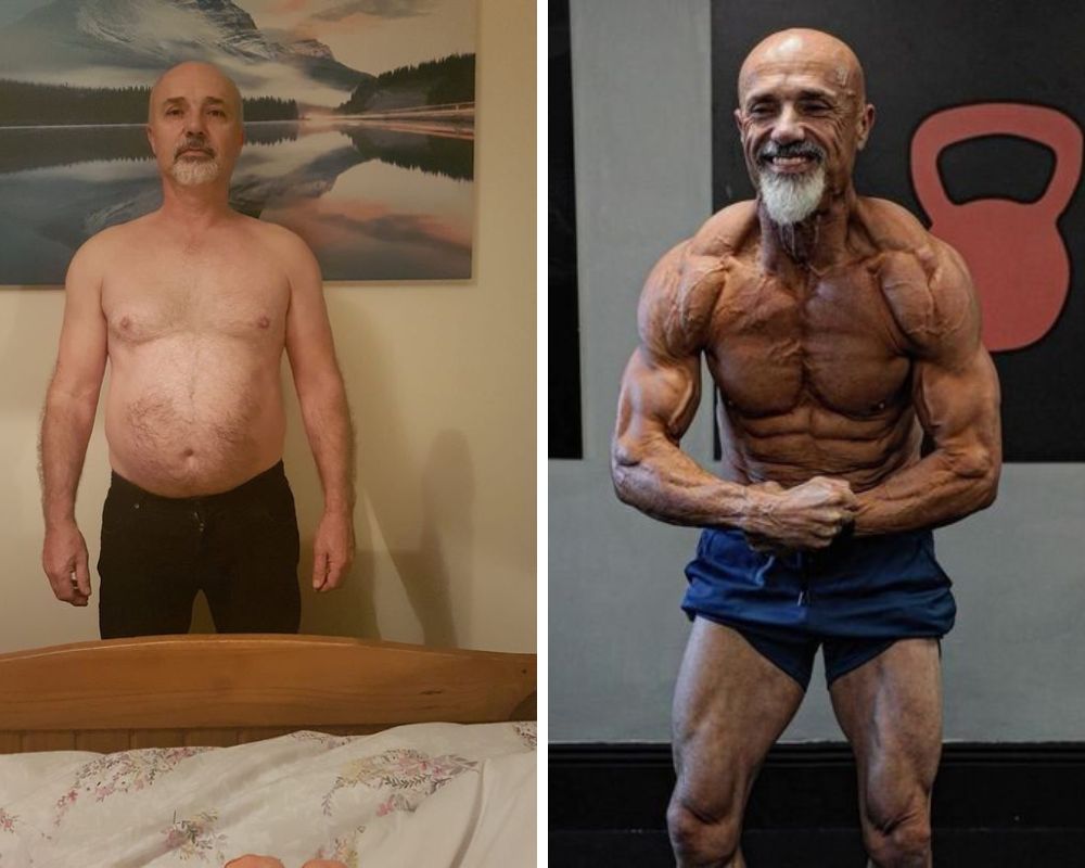 Como este homem de 60 anos deixou de comer fast food, perdeu 27 quilos e transformou o corpo em 10 meses