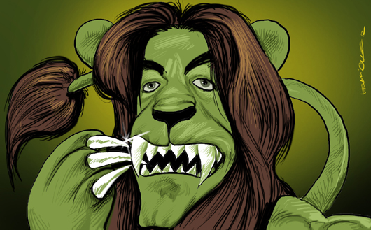 Leão afia as garras