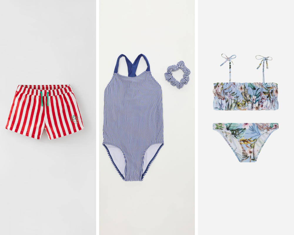 20 fatos de banho muito fofos e coloridos para o menino e para a menina (a partir de 3,99€)