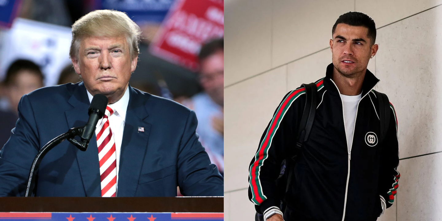 Cristiano Ronaldo recebido por Donald Trump na Casa Branca – e foi mencionado no discurso do presidente