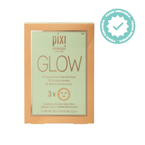 Pixi, Glow Glycolic Boost Máscara De Tecido (Pack de 3)