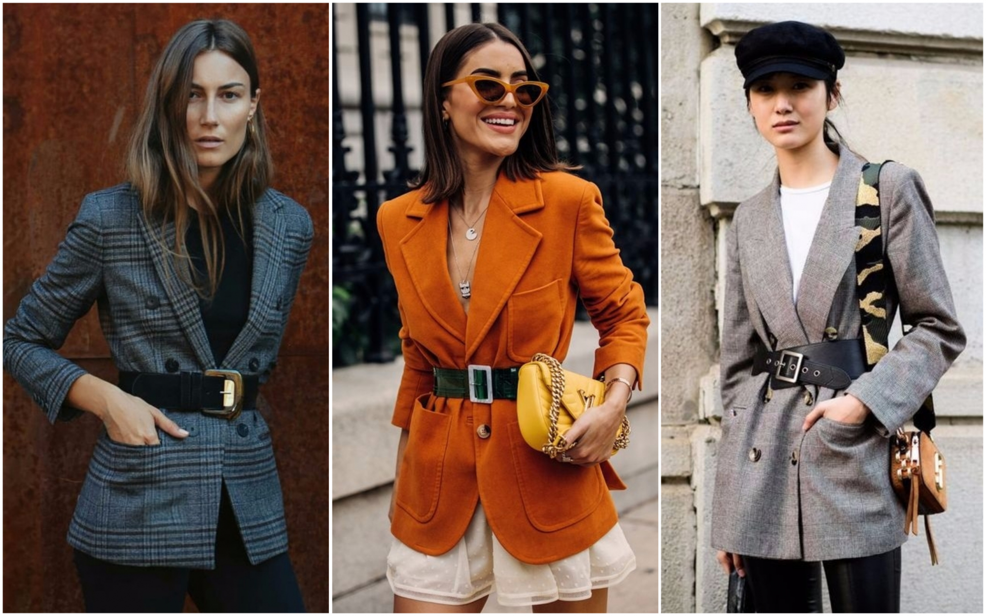 Combinar blazers com cintos é tendência esta estação. Temos 22 sugestões