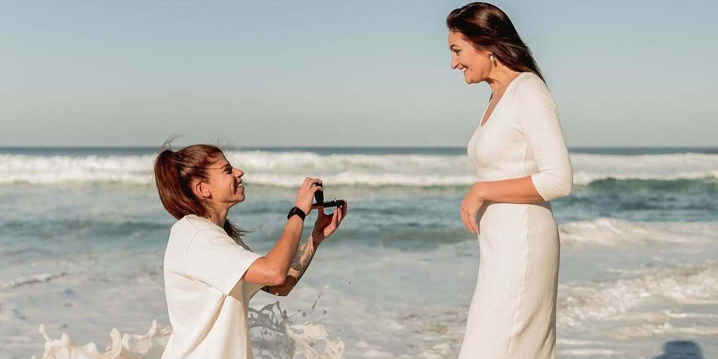 Inês Pereira, guarda-redes da Seleção feminina de futebol, pede namorada em casamento