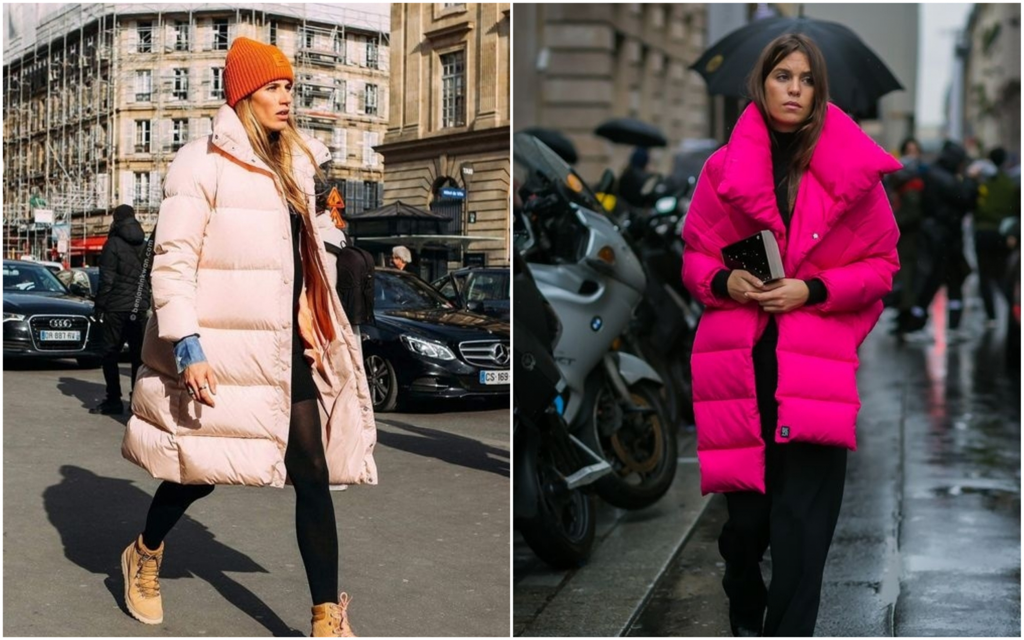 O casaco puffer está maior e é uma das tendências de inverno mais partilhadas nas redes sociais