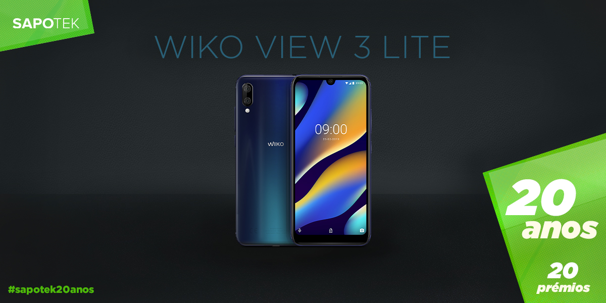 Passatempo SAPO TeK 20 anos 20 prémios: ganhe um Wiko View 3 Lite