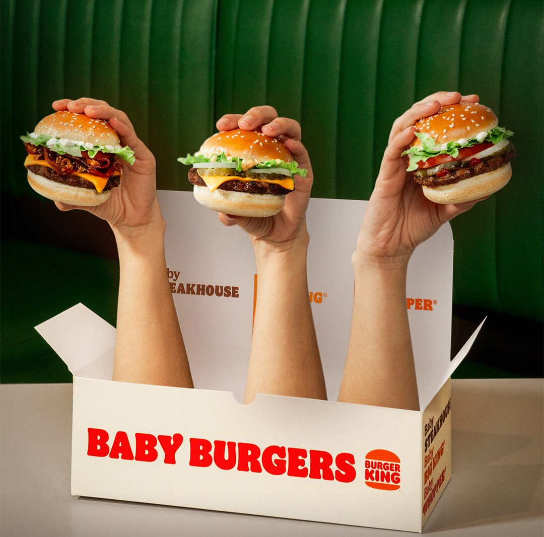 O tamanho não é tudo. Os clássicos do Burger King encolheram, mas o sabor é a triplicar