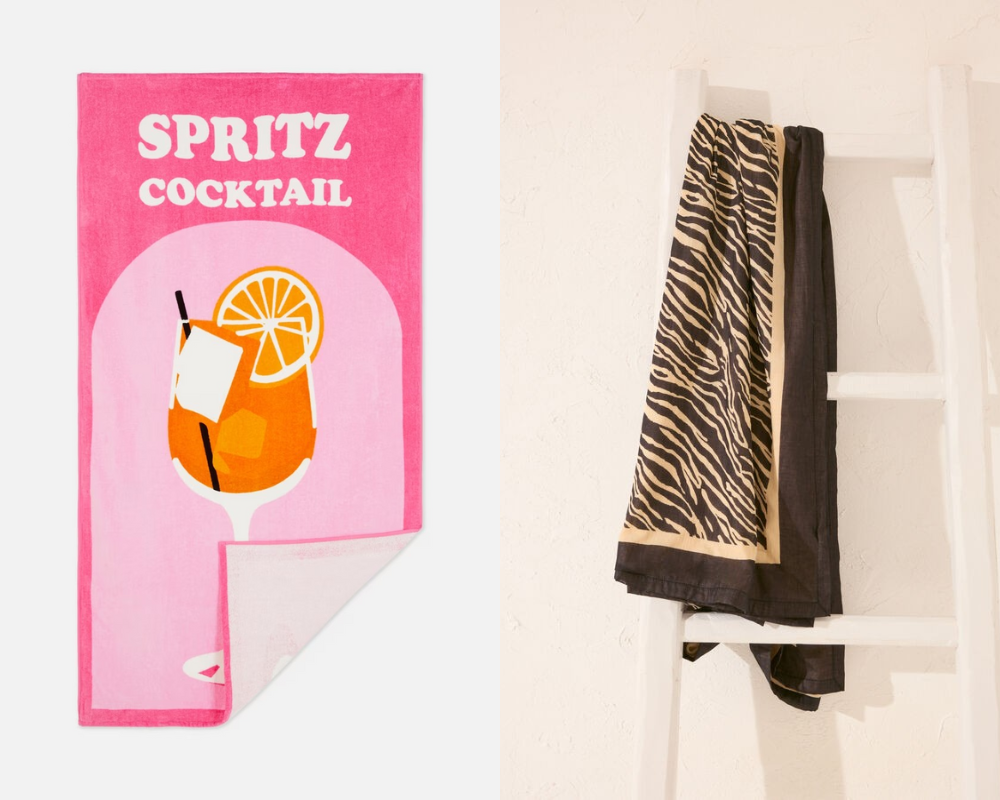 As 10 toalhas de praia mais divertidas e com mais pinta com preços a partir dos 6€