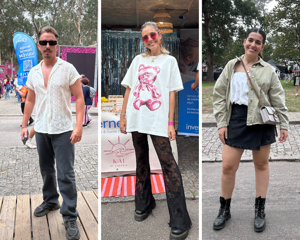 Botas, calções e transparências. Veja os looks dos festivaleiros no primeiro dia de Marés Vivas