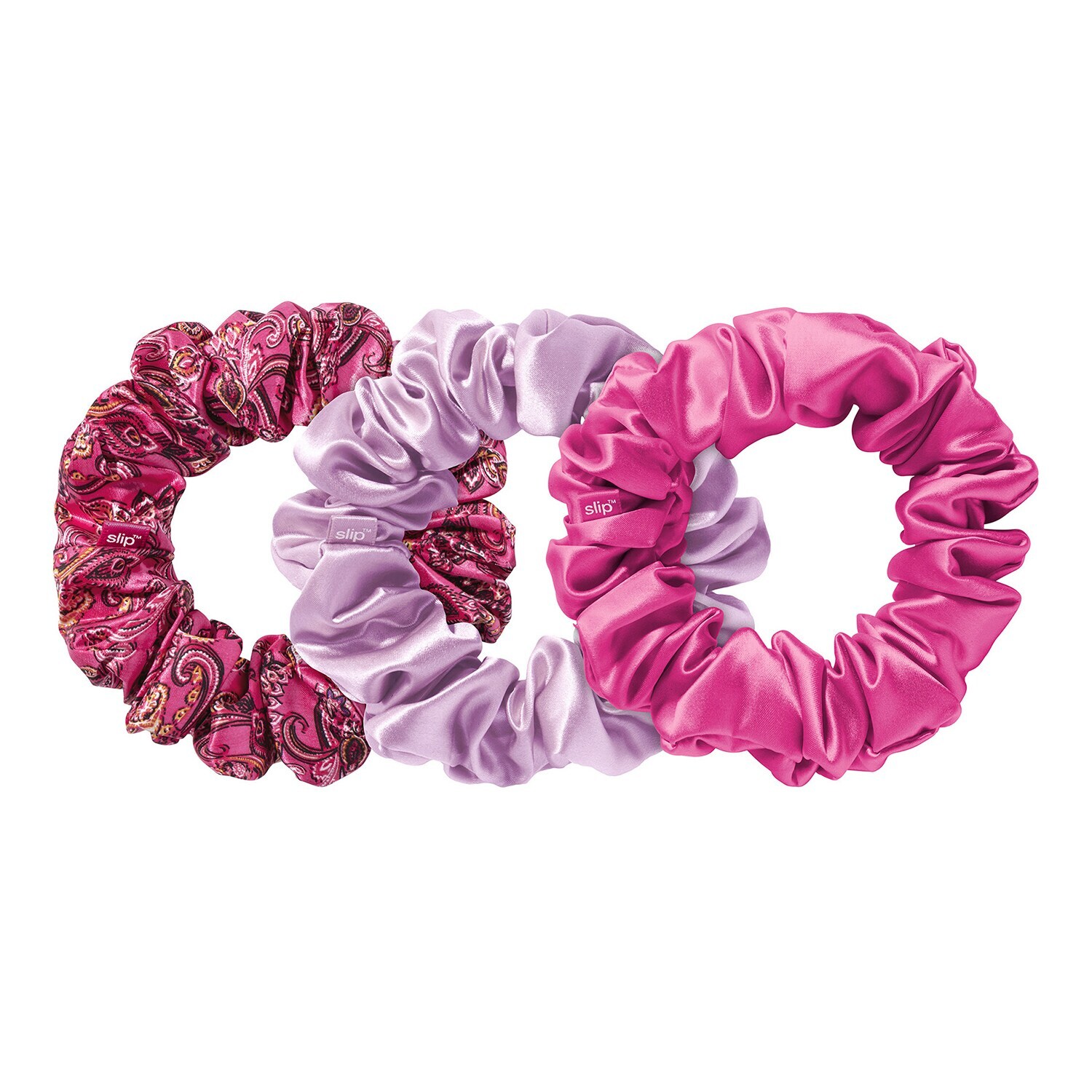 Slip X Alice + Olivia, Conjunto de scrunchies de Pura Seda