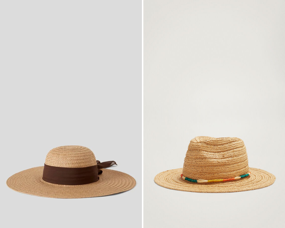 Chapéus há muitos e estes são de palha. 15 sugestões para completar o look de verão