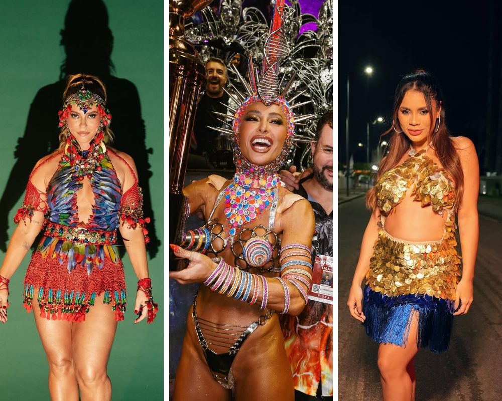Carnaval do Brasil já está em contagem decrescente. De Paolla Oliveira a Sabrina Sato, saiba quem vai sambar