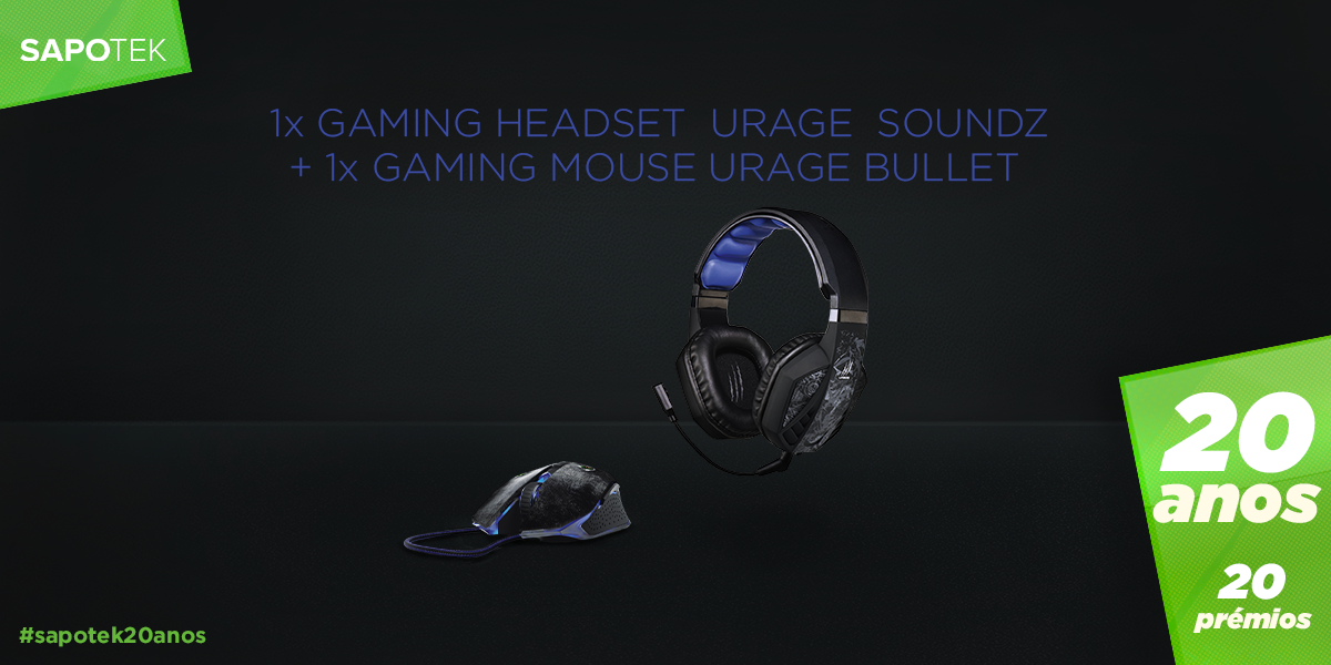 Passatempo SAPO TeK 20 anos 20 prémios: ganhe dois acessórios de gaming uRage