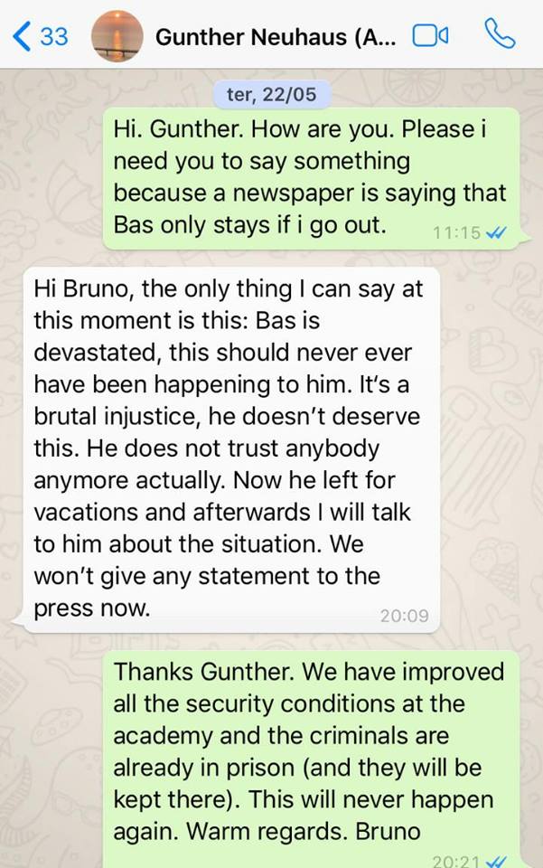 Bruno de Carvalho revela mensagens de Bruno Fernandes 