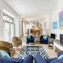 Vivenda com um jardim paradisíaco