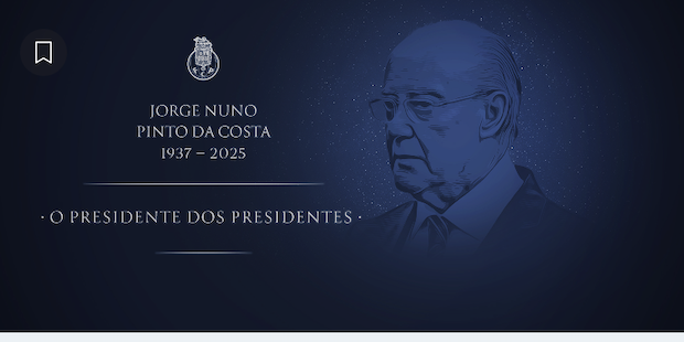 "Presidente dos Presidentes" a primeira homenagem do FC Porto