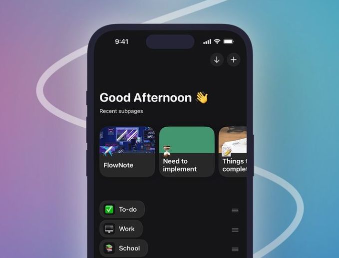 FlowNote: notas, listas de tarefas e projetos tudo junto numa só app