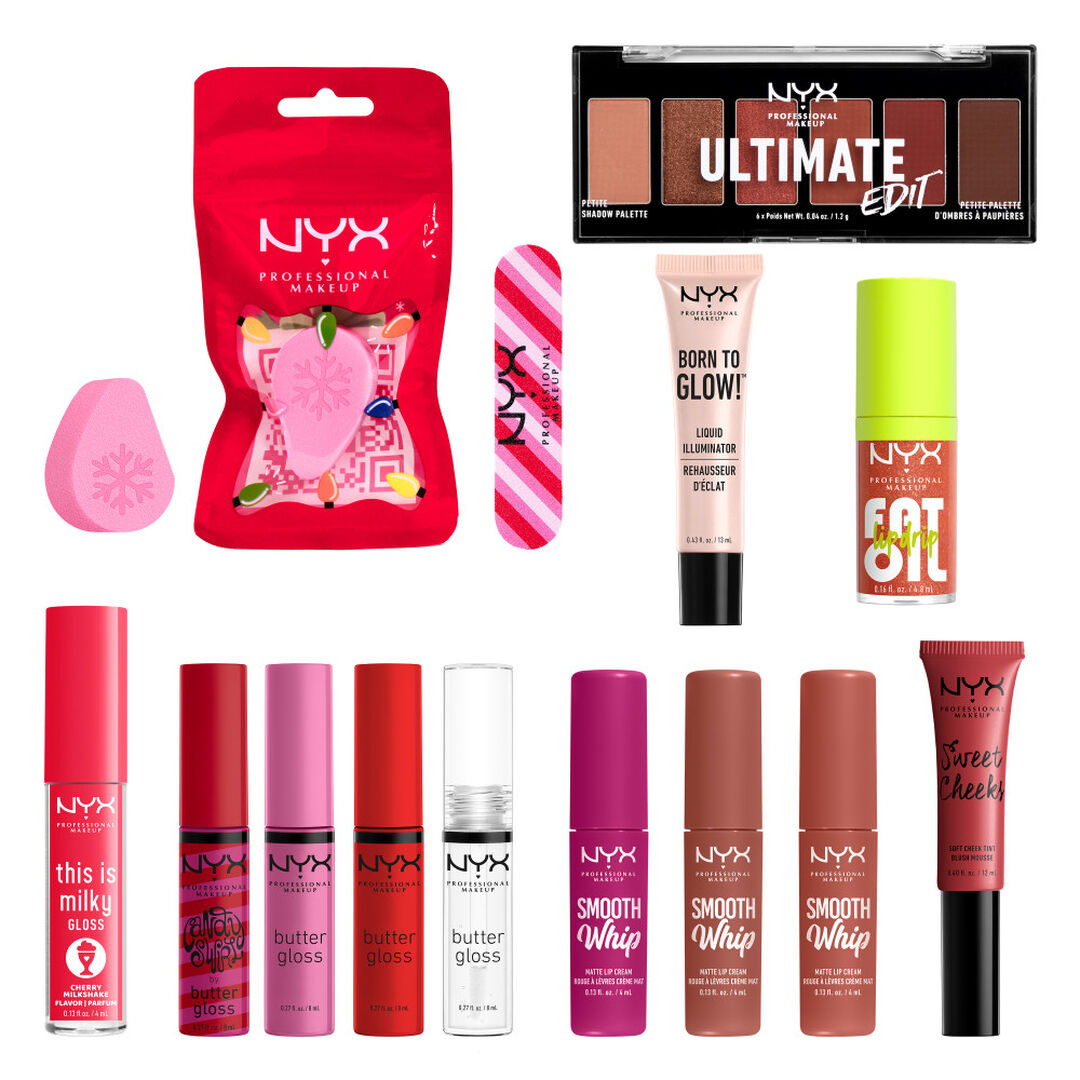 NYX, Christmas Pinhata do Advento Set de Produtos de Maquilhagem