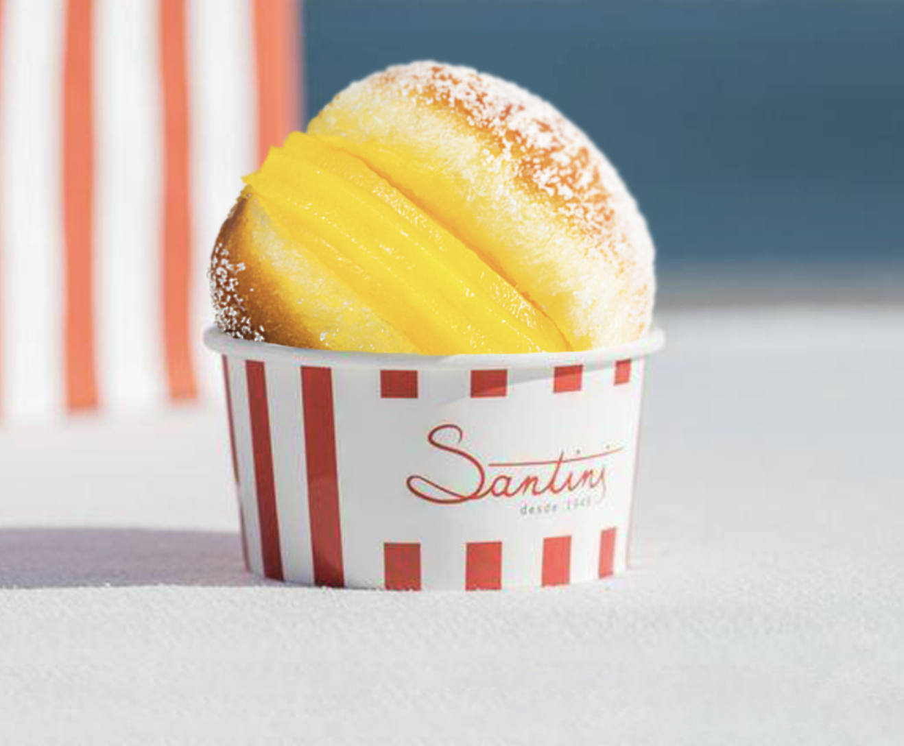 O gelado de bola de Berlim está de volta à Santini — mas não é o único