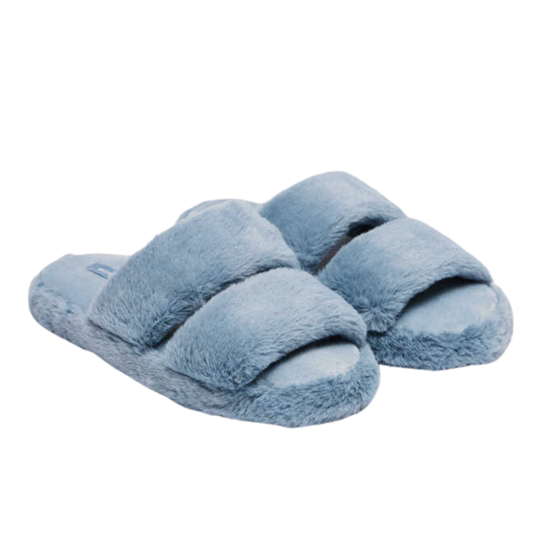 Women’Secret, Chinelos de Quarto Abertos com Pelo em Cinzento