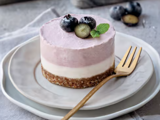 mini cheesecake de mirtilo 