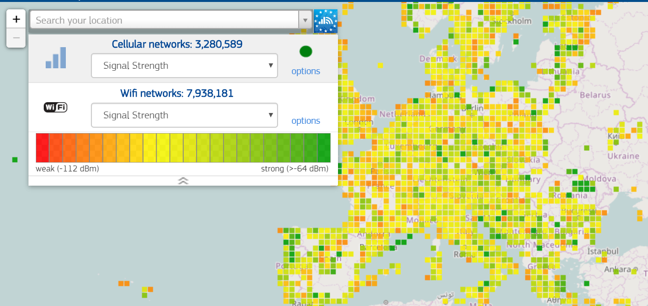 Esta ferramenta permite verificar qualidade de sinal de rede móvel e Wi-Fi