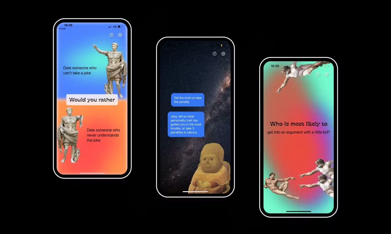 Wooze é uma app nova de jogos para festas com um toque de arte clássica