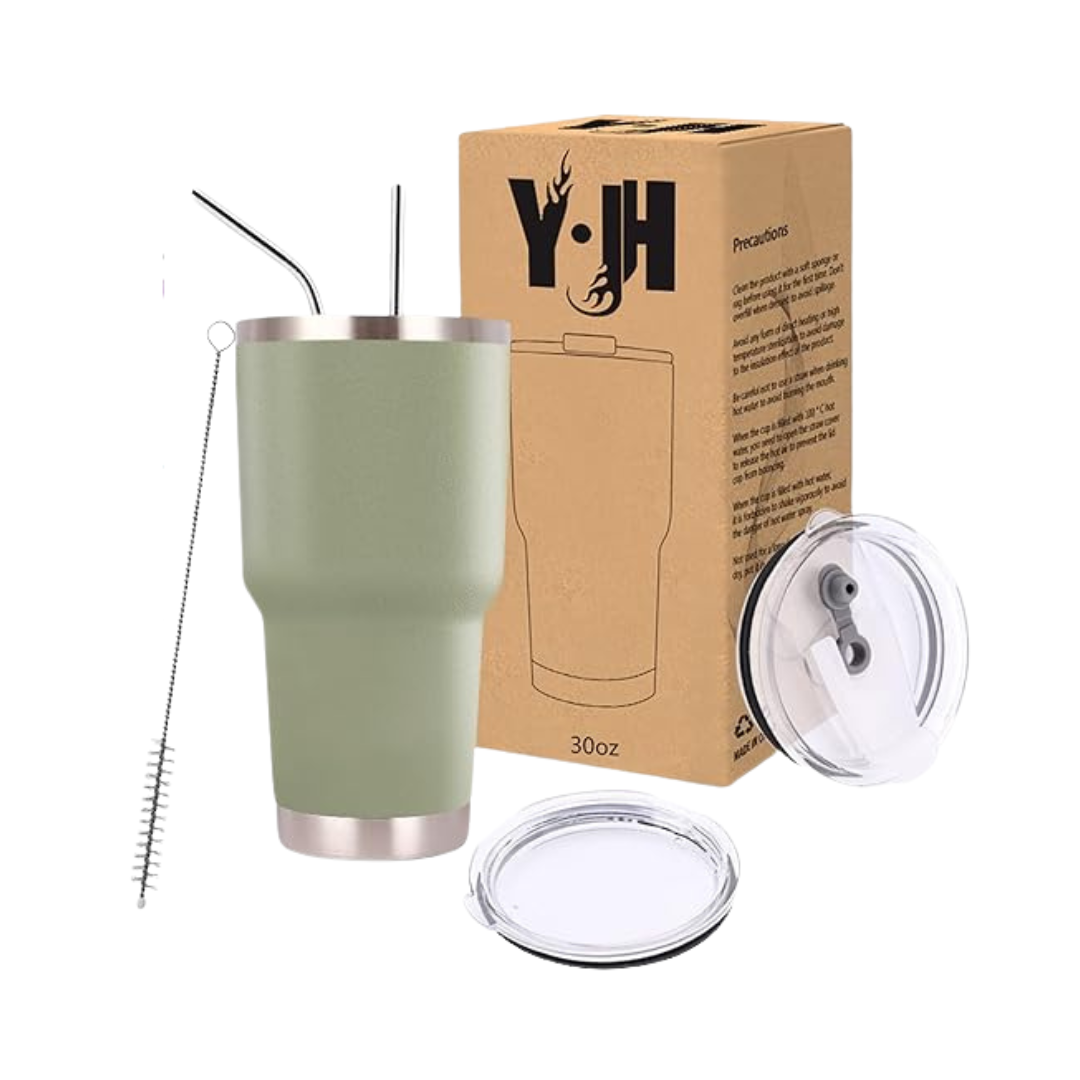 YJH, Caneca Térmica com Palha