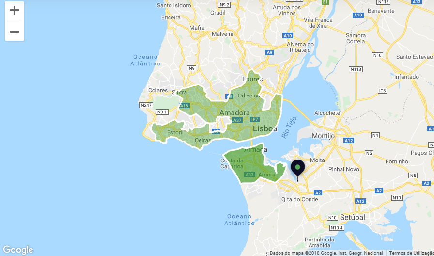 Há novos locais no mapa de entrega de comida da Uber Eats