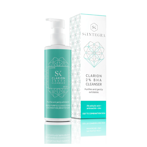 Skintegra, Clarion 2% BHA Cleanser Gel de Limpeza Facial Peles Oleosas