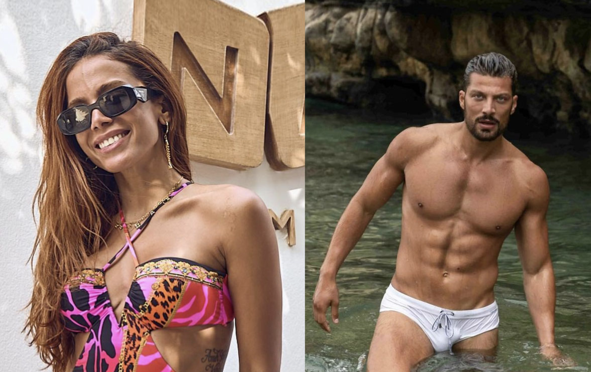 Anitta apanhada aos beijos na Grécia com ator italiano da série “365 Dias” — que é amigo da ex da cantora)