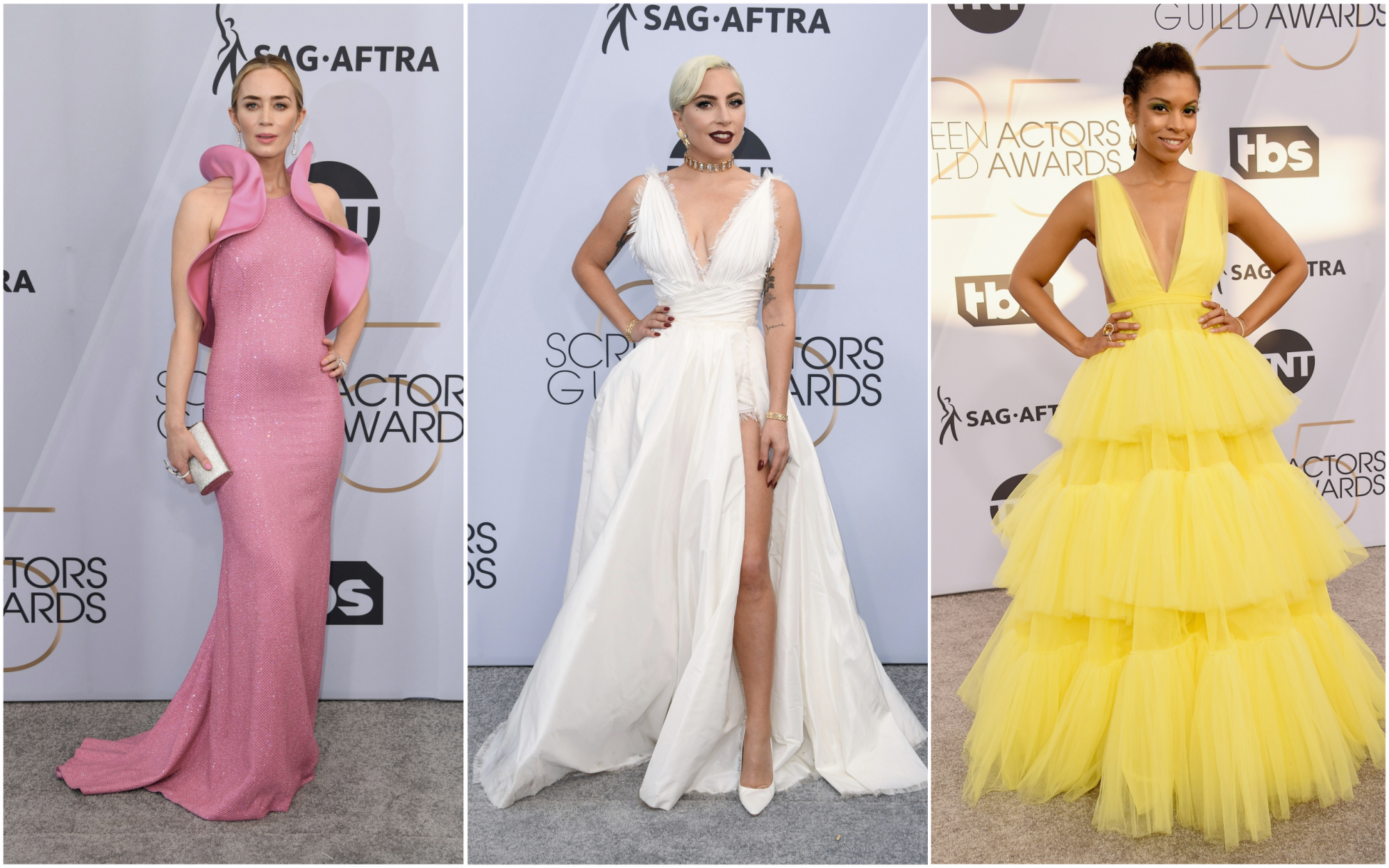 SAG Awards. Uma passadeira prateada e um conjunto de looks que não aquece nem arrefece