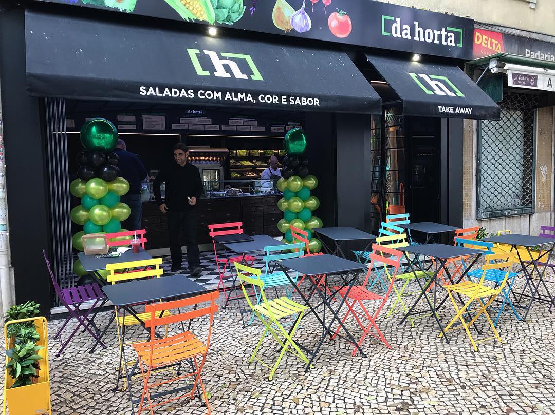 Da Horta. Os legumes do mercado servidos em caixinhas de take away