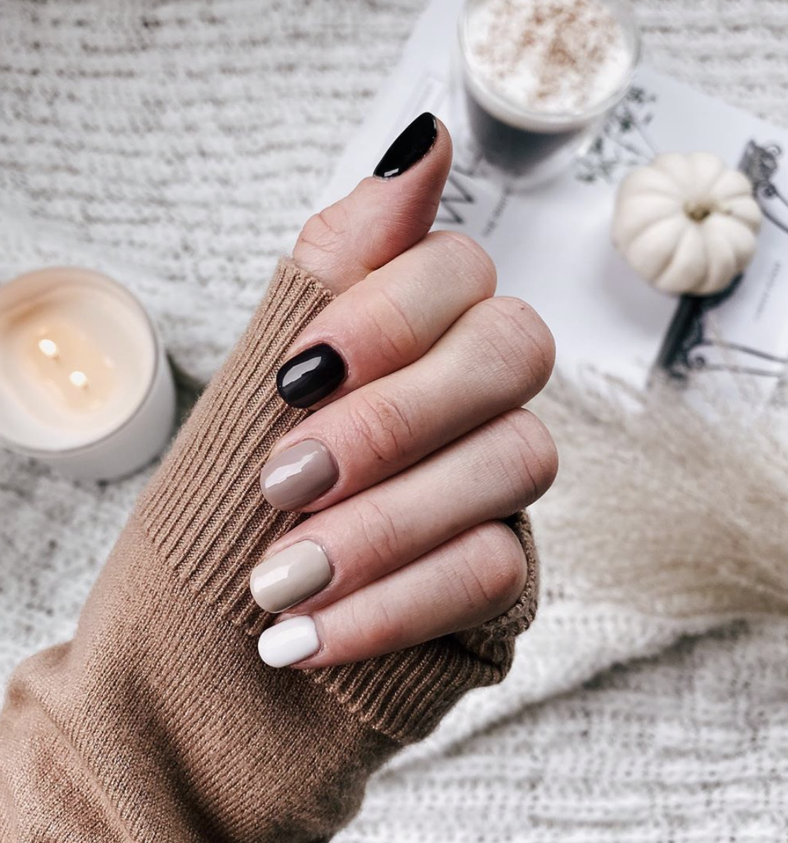 Manicure ombré outono/inverno. A nova tendência na ponta dos dedos